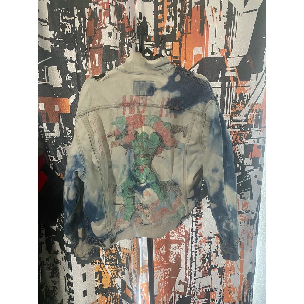 Vintage Edwin Cloud Distressed Denim Jacket by Creator of “The World of Quest”
